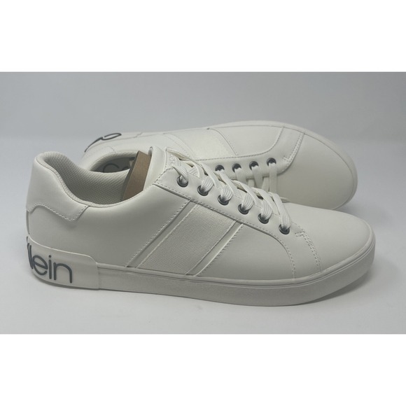 Calvin Klein Rover Sneaker Men Size 13 Low Profile Casual Shoe Faux Leather - Picture 1 of 11